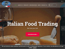 Tablet Screenshot of italianfoodtrading.com